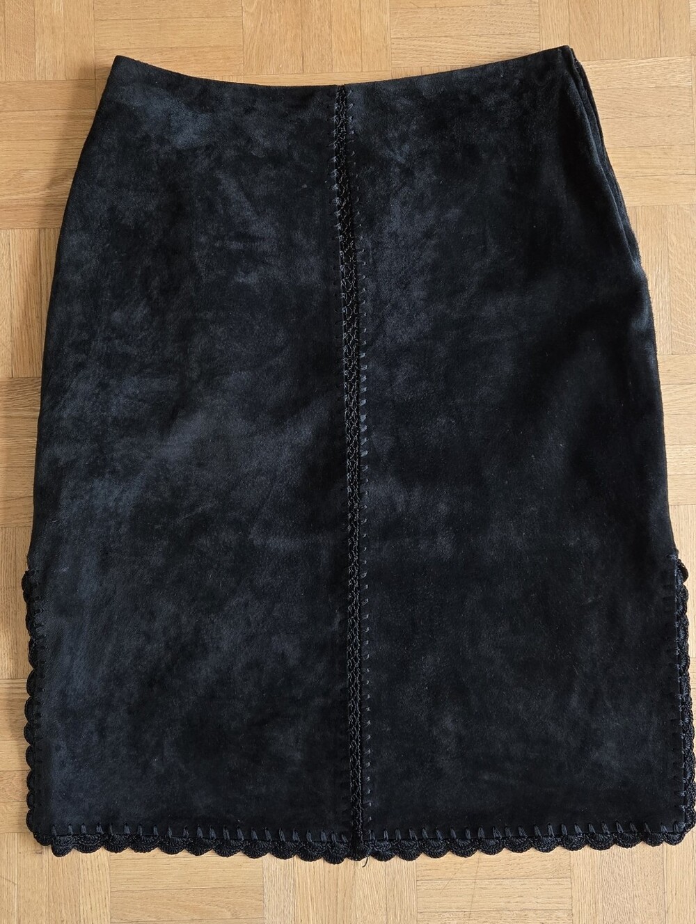 Danier Black Suede Pencil Skirt